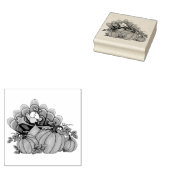 トルコとカボチャ ラバースタンプ (押印)