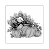 トルコとカボチャ ラバースタンプ (インプリント)