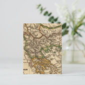 トルコとギリシャの地図 ポストカード (スタンド正面)