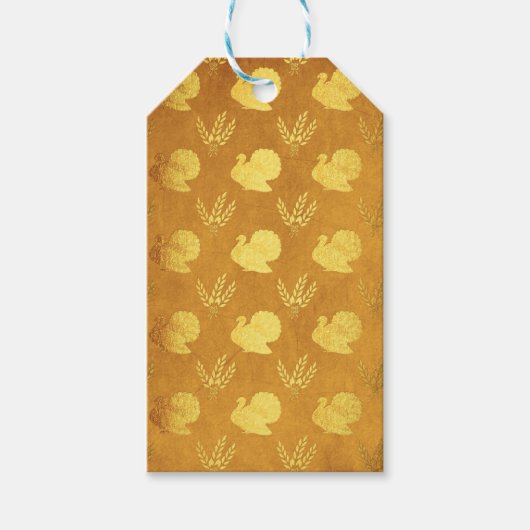 トルコとゴールデンサンクスギビング ギフトタグ (正面)