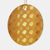 トルコとゴールデンサンクスギビング セラミックオーナメント (左)
