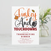 トルコとタッチダウン感謝祭ディナー 招待状 (スタンド正面)