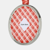 トルコとトルコの国旗の名前と並べて メタルオーナメント (左)