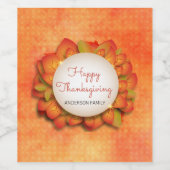 トルコとリース ワインラベル (シングルラベル)