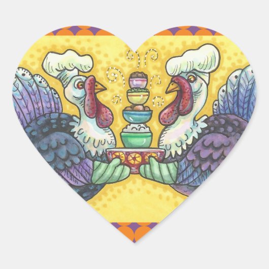 トルコと全てのフィクシン感謝祭のステッカーHrt ハートシール (正面)