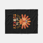 トルコと夏の紅葉フリースブランケット フリースブランケット (正面(横))