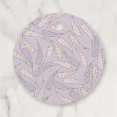 トルコと羽秋ガールベビーシャワーありがとう フェイバータグ (裏面)