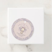 トルコと羽秋ガールベビーシャワーありがとう フェイバータグ (インサイチュ)