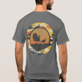 トルコと迷彩柄ラウンドデザインTシャツ Tシャツ (裏面)