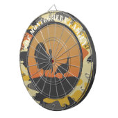 トルコと迷彩柄 ダーツボード (正面右)