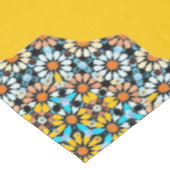 トルコと黄色の大理石モロッコモザイク テーブルクロス (アングル)