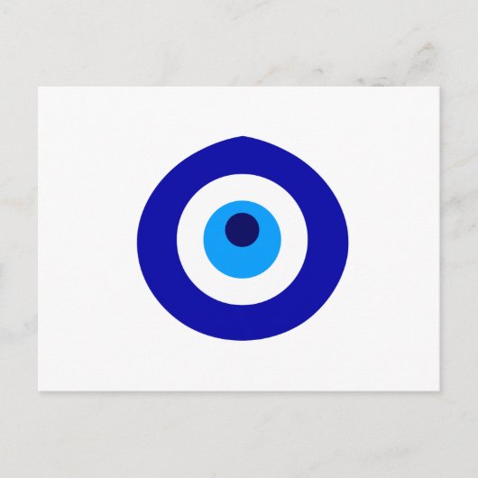トルコのお守りはNazarを呼びました インビテーションポストカード (正面)
