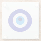 トルコのお守りはNazarを呼びました ガラスコースター (裏面)