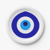 トルコのお守りはNazarを呼びました ペーパープレート (正面)