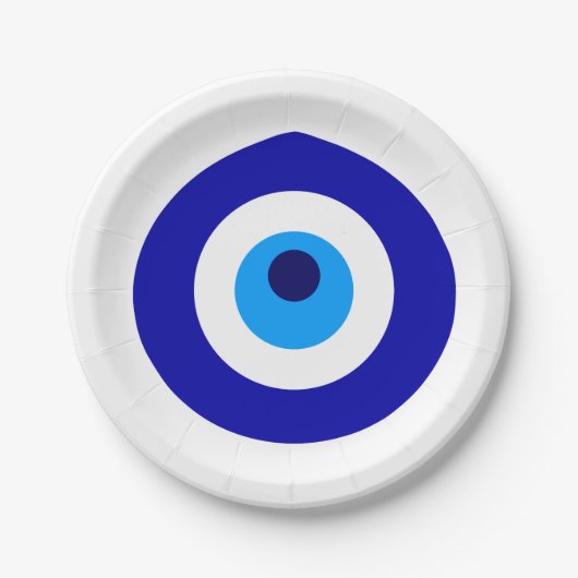 トルコのお守りはNazarを呼びました ペーパープレート (正面)