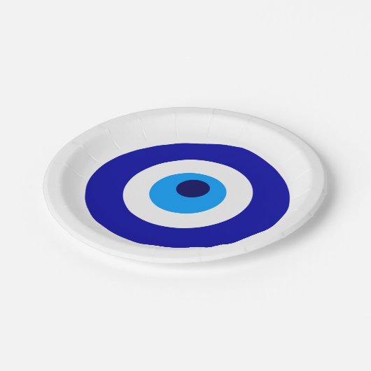 トルコのお守りはNazarを呼びました ペーパープレート (アングル)