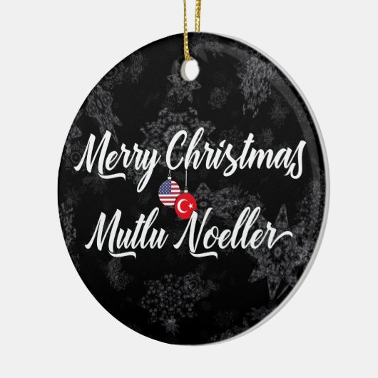 トルコのアメリカの二か国語の休日の装飾 セラミックオーナメント (左)
