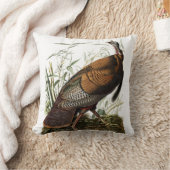 トルコのアメリカの野生の枕、ジェームスAudubonのクッション クッション (ブランケット)