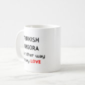 トルコのアンゴラ愛コーヒーマグ コーヒーマグカップ (正面左)