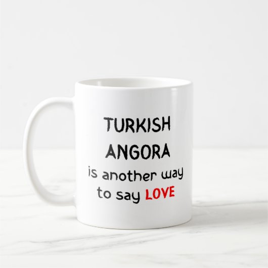 トルコのアンゴラ愛コーヒーマグ コーヒーマグカップ (左)