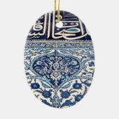トルコのイズニクのタイル セラミックオーナメント (裏面)