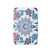 トルコのイズニクのタイル：ヴィンテージパターン。 バスマット (正面縦)