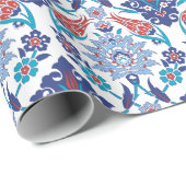 トルコのイズニクのタイル:ヴィンテージパターン。 ラッピングペーパー (ロールコーナー)