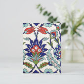 トルコのイズニックタイルのポストカード ポストカード (スタンド正面)