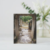 トルコのエフェソスにある古代ローマの石の入り口 ポストカード (スタンド正面)