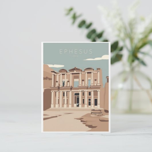 トルコのエフェソス。 ポストカード (スタンド正面)