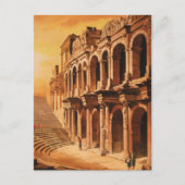 トルコのエフェソス。ヴィンテージ円形劇場の遺跡 ポストカード (正面)