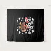 トルコのオーバーサイズTシャツ タペストリー (正面(横))