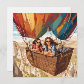 トルコのカッパドキアで熱気球に乗る シーズンカード (正面/裏面)