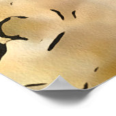 トルコのカメのクローズアップ側ポートレート ポスター (角)