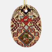 トルコのカーペット#1 セラミックオーナメント (裏面)