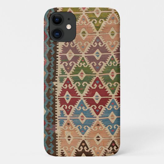 トルコのキリム カーペット ラグ Case-Mate iPhoneケース (裏面)