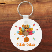 トルコのキーチェーン感謝祭キーチェーン秋テーマ キーホルダー (正面)