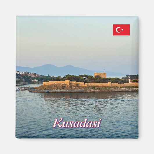 トルコのクシャダシ海岸 マグネット (正面)