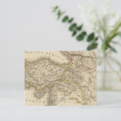 トルコのシリアの地図 ポストカード (スタンド正面)