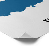 トルコのシルエット ポスター (角)