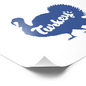 トルコのシルエット – 背景色を選択 フォトプリント (角)