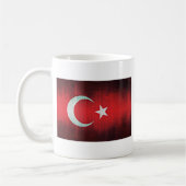 トルコのスタイリッシュな国旗 コーヒーマグカップ (左)