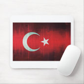 トルコのスタイリッシュな国旗 マウスパッド (マウス)