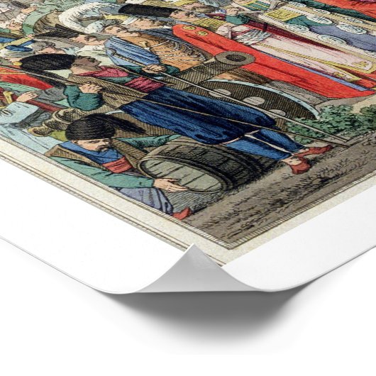 トルコのスルタンは彼のイェニチェリをレビュー(英語) ポスター (角)