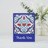 トルコのタイルありがとうはがき ポストカード (スタンド正面)