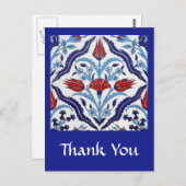 トルコのタイルありがとうはがき ポストカード (正面/裏面)