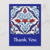 トルコのタイルありがとうはがき ポストカード (正面)