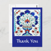 トルコのタイルありがとうはがき ポストカード (正面/裏面)