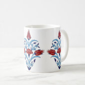 トルコのタイルのマグ コーヒーマグカップ (正面右)