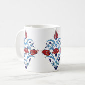 トルコのタイルのマグ コーヒーマグカップ (正面左)